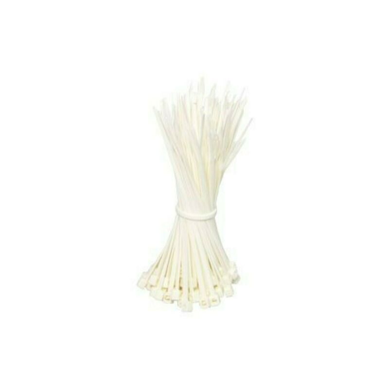 Abraçadeiras em nylon 200mm cor natural - 100 unidades