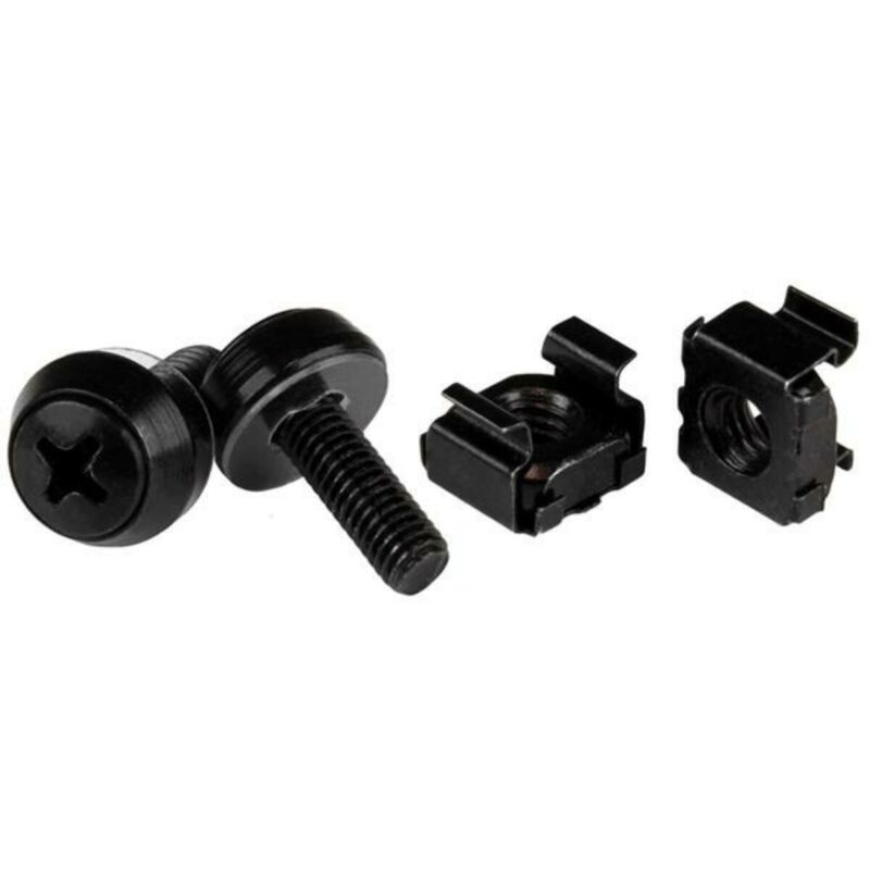 Conjunto de 10 porcas gaiola M6 para montagem de 19 pol.