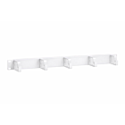 Suporte de cabo de metal de 19 polegadas, 1U - branco