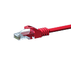 Cabo de rede CAT5e UTP 0,50m vermelho - CCA