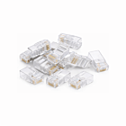 Conector DANICOM UTP CAT6a RJ45 - para cabo de núcleo sólido - 10 peças