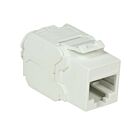 Conector Keystone UTP CAT6a - Sem ferramentas - Branco