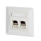 Placa frontal Keystone, marfim