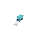 Acoplamento multimodo LC-LC duplex turquesa
