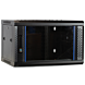 Armário de parede 4U com porta de vidro 600x450x280mm (LxPxA)