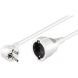 Extensão elétrica Schuko de 2 m, branca