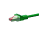 Cabo de rede CAT6 S/FTP (PIMF) de 5 m na cor verde.