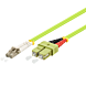 Cabo de fibra ótica LC-SC OM5 (otimizado para laser) 2m