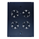 Pacote de ventiladores com 4 ventiladores e termostato adequado para armários de servidores verticais com profundidade de 800 mm