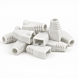 DANICOM Viga de cabos RJ45 branca - 10 unid.