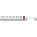 Régua de tomadas de 6 tomadas com interruptor, 1,50 m, branca