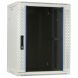 Armário de parede branco de 15U com porta de vidro, 600x450x770mm (LxPxA)