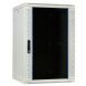 Armário de parede branco de 18U com porta de vidro, 600x600x900mm (LxPxA)