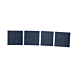 Placas de cobertura para caixa de interruptores de calha DIN 3U, conjunto de 4