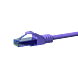 Cabo de rede UTP CAT6a de 2 m em roxo - 100% cobre