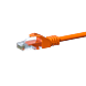 Cabo de rede CAT5e UTP 7,50m laranja - CCA