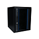 Armário para servidor de 10 polegadas e 9U com porta de vidro, 370x450x486mm (LxPxA)