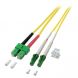 Cabo de fibra ótica duplex OS2 LC/APC-SC/APC 0,50m
