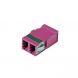 Acoplamento trapezoidal multimodo duplex LC-LC roxo