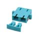 Acoplamento multimodo SC-SC duplex turquesa