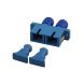 Acoplamento monomodo SC-ST duplex azul