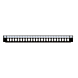 Frontal LC/SC/E2000 com 24 portas, adequado para bandeja de fibra universal.