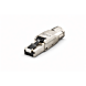 Conector DANICOM S/FTP CAT8 RJ45 sem ferramentas - para núcleo sólido