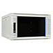 Armário de parede branco 4U com porta de vidro 600x600x280mm (LxPxA)