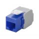 Conector Keystone UTP CAT6a - Sem ferramentas - Azul