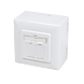 Caixa de superfície CAT6 UTP/STP, branca