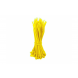 Abraçadeiras de nylon amarelas de 140 mm - 100 unidades