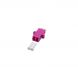 Acoplamento multimodo LC-LC duplex roxo