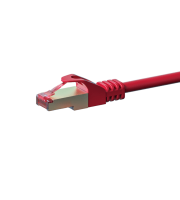 Cabo de rede CAT6 S/FTP (PIMF) de 2 m vermelho 