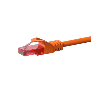 Cabo de rede UTP CAT6 de 2 m, cor de laranja - 100% cobre