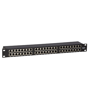 Painel de ligação FTP CAT6 - 48 portas