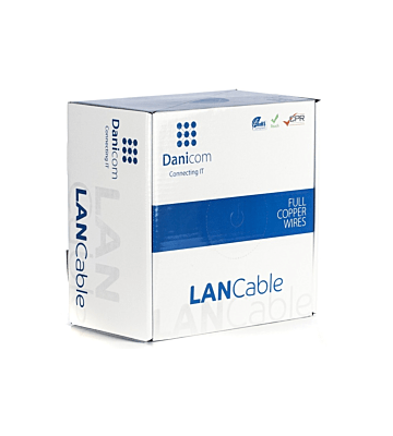 Cabo DANICOM CAT6A S/FTP 100m em rolo rígido - LSZH (Dca)