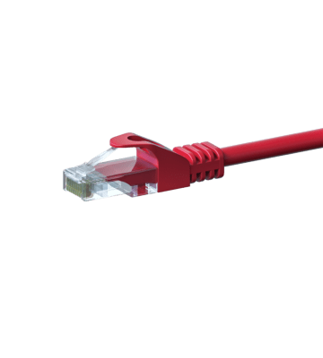 Cabo de rede UTP CAT5e de 2 m vermelho - 100% cobre