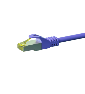 Cabo de rede Cat7 S/FTP (PIMF) de 2 m em roxo