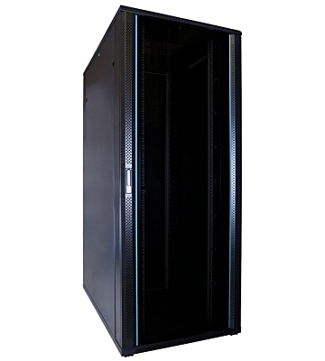 Armário para servidor 47U com porta de vidro 800x1200x2200mm (LxPxA)