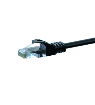 Cabo de rede UTP CAT5e de 5 m, preto - 100% cobre