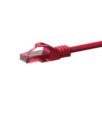 Cabo de rede UTP CAT6 de 2 m vermelho - 100% cobre