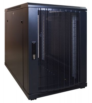 Caixa para mini servidor 15U com porta perfurada 600x1000x860mm (LxPxA)
