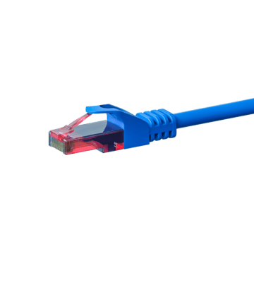 Cabo de rede UTP CAT6 de 2 m azul - 100% cobre
