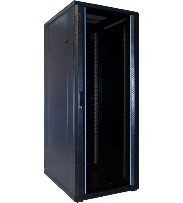 Armário para servidor 32U com porta de vidro 600x800x1600mm (LxPxA)