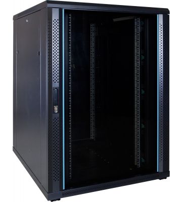 Armário para servidor 22U com porta de vidro 800x1000x1200mm (LxPxA)