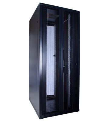 Armário para servidor 42U com portas dupla frontal e traseira perfuradas, 800x1000x2000mm (LxPxA)