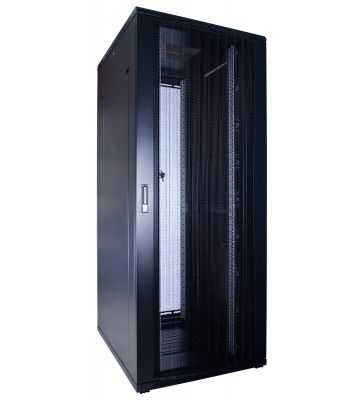 Armário para servidor 47U com porta perfurada, dimensões: 600x800x2200mm (LxPxA)