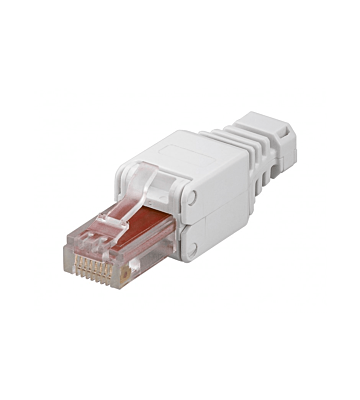 Conector RJ45 UTP CAT6a sem ferramentas DANICOM - para cabos flexíveis e rígidos