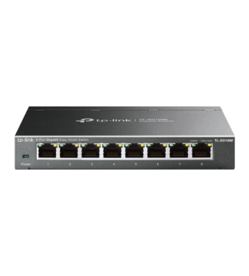 Switch inteligente não gerido TP-Link SG108 de 8 portas