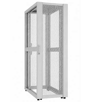Armário rack para data center 52U com porta perfurada, 800x1000x2400mm (LxPxA), cinzento.